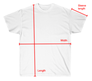 T-shirt measuring guide